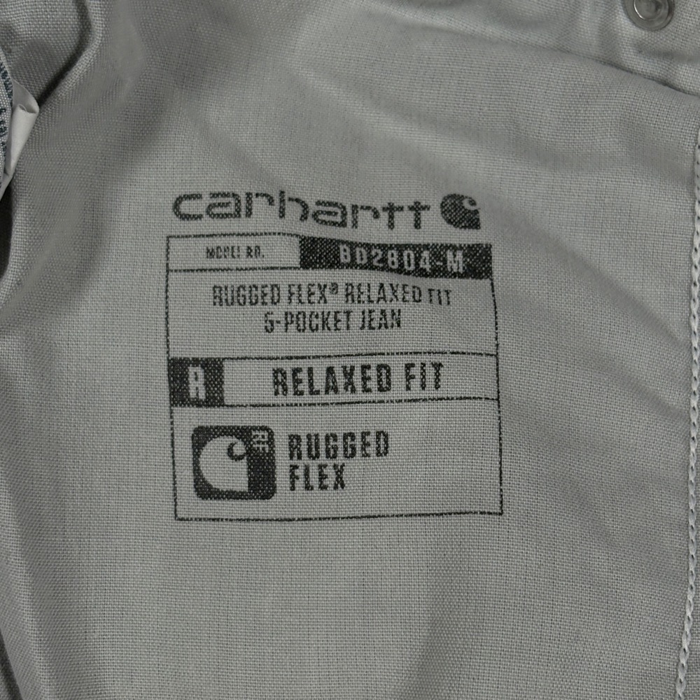 Carhartt Jeans Mens 36x34 Rugged Flex BD2804-M Black Relaxed Fit EUC - Picture 7 of 14